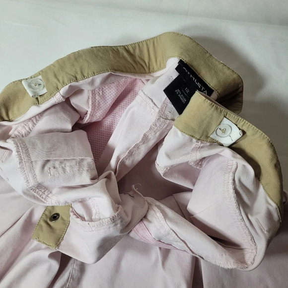 Athleta Pink Nylon Athletic Knee Length Skirt sz 12 - Picture 8 of 11